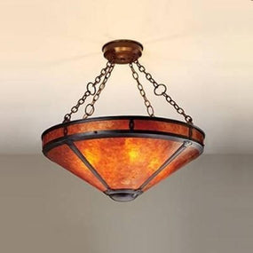 Mission Chandeliers Coppersmith Mica