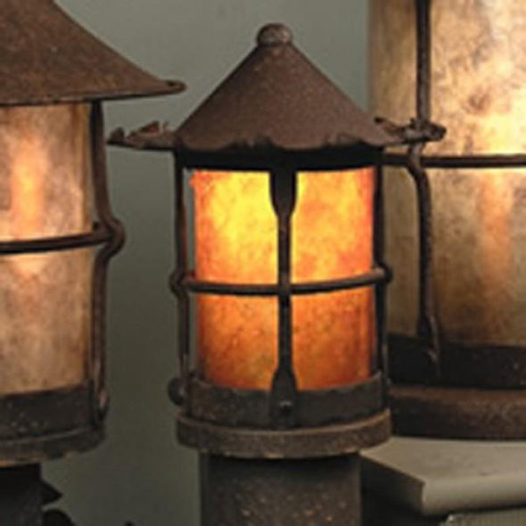 SB140 Jester Small Post Mount Light Mica Lamp Company