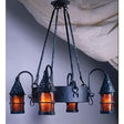 Vintage Iron LF203 Cottage Chandelier Mica Lamps