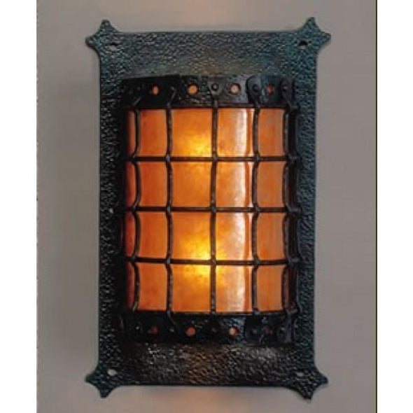 Mica Lamps LF205B Manor Sconce Open Top and Bottom