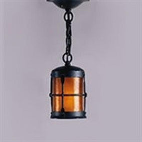 Vintage Iron LF403 Griffith Small Chain Pendant Mica Lamps