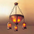 Craftsman 131 Lantern Coppersmith Chandelier Mica Lamp